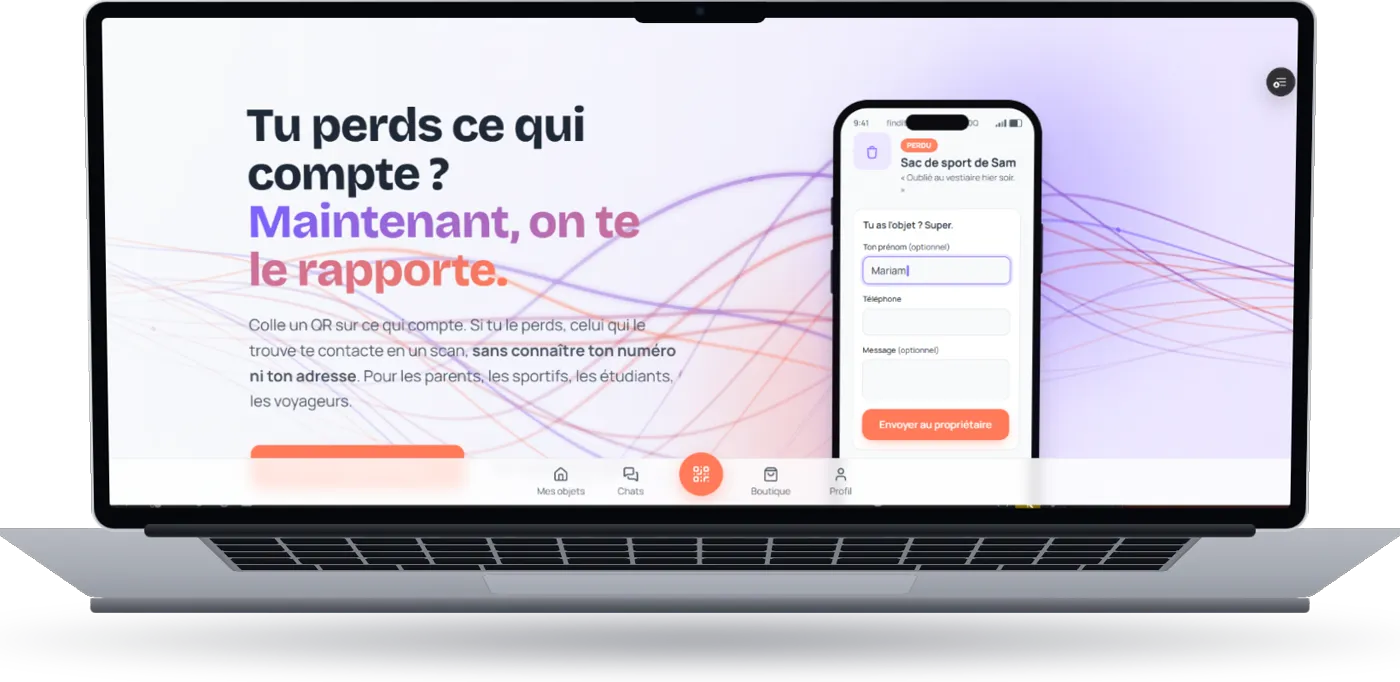 Find It Now sur ordinateur portable
