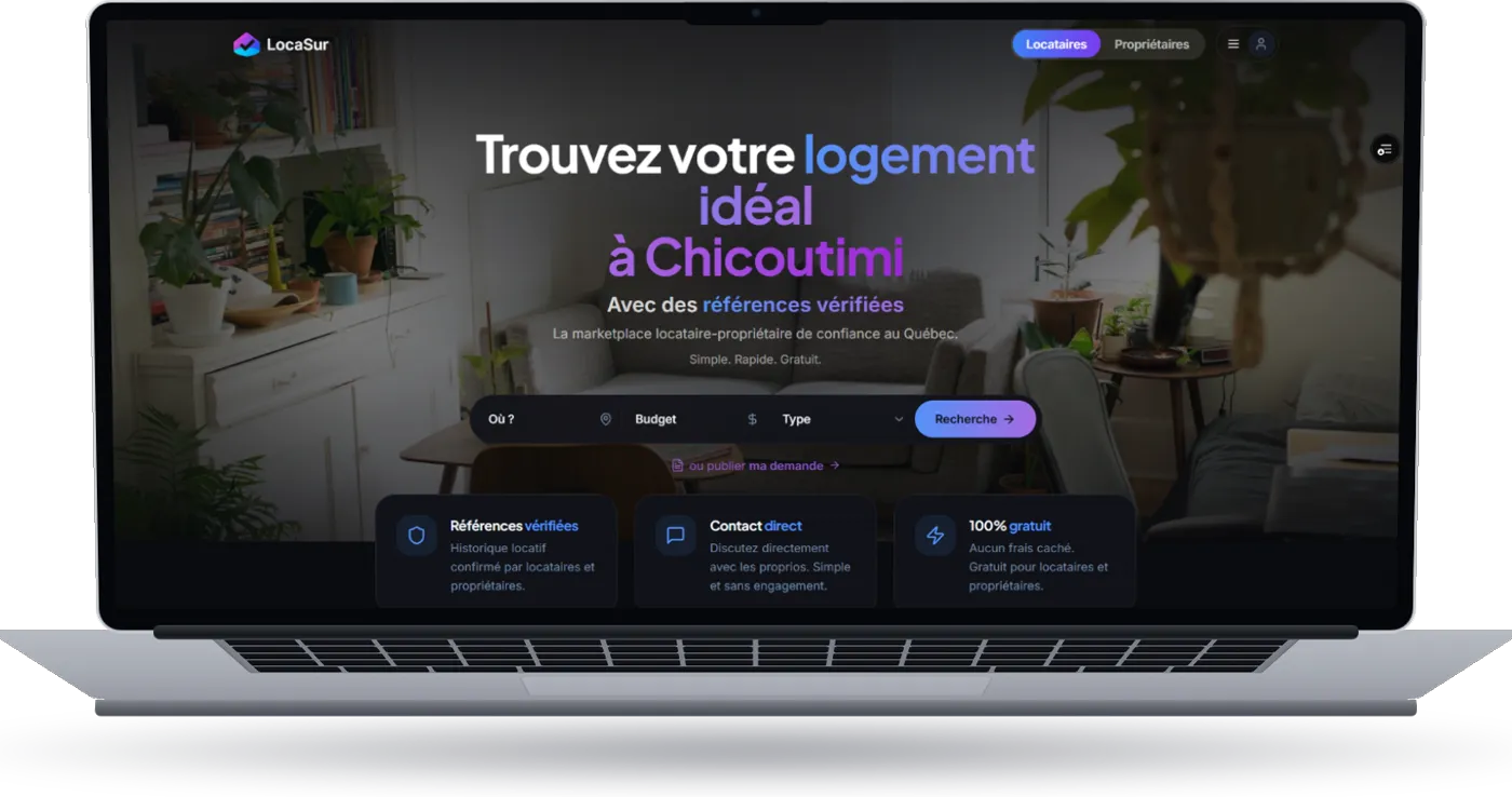 Housing AI - Agregateur de logements sur ordinateur portable